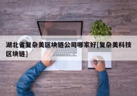 湖北省复杂美区块链公司哪家好[复杂美科技区块链]