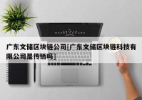 广东文储区块链公司[广东文储区块链科技有限公司是传销吗]